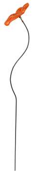 Zauberhafter Gartenstecker Glasblume orange ca. 100 cm - Gartendekoration